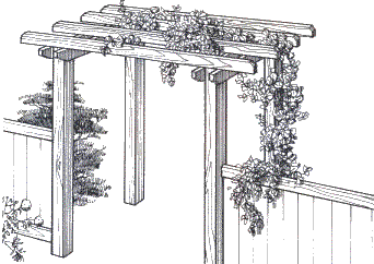 Illustration of Arbour for a gate