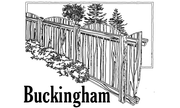 Buckingham wooden fence