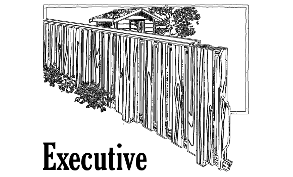 Executive wooden fence