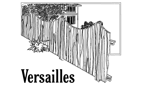 Versailles wooden fence